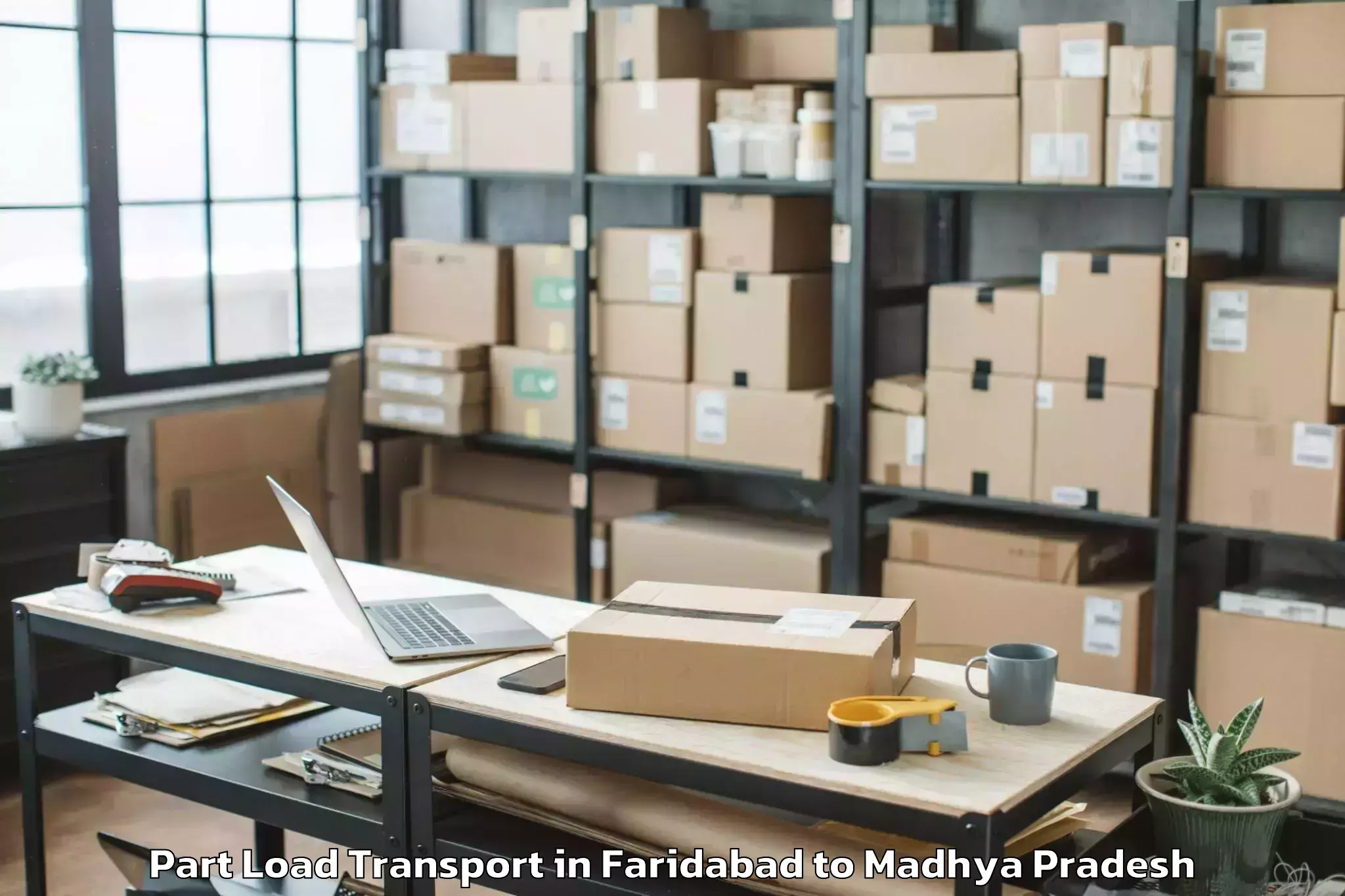 Easy Faridabad to Tikamgarh Part Load Transport Booking